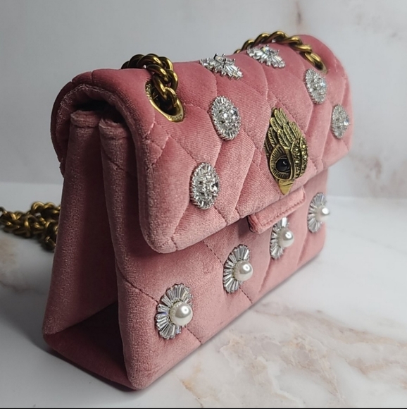 Sold Kurt Geiger london embellished velvet bag - Picture 3 of 12
